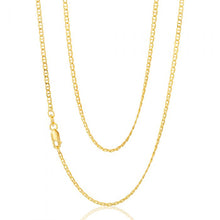Load image into Gallery viewer, 9ct Yellow Gold Silver Filled Anchor 50 Gauge Chain in 50cm