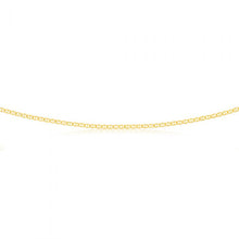 Load image into Gallery viewer, 9ct Yellow Gold Silver Filled Anchor 50 Gauge Chain in 50cm