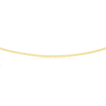9ct Yellow Gold Silver Filled Anchor 50 Gauge Chain in 50cm