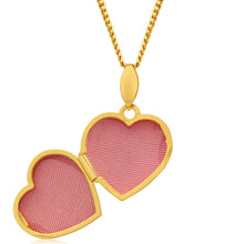 Load image into Gallery viewer, 9ct Yellow Gold Silver Filled Two Tone Infinity Heart Shape Locket