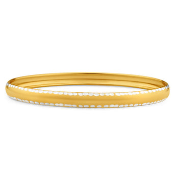 9ct Radiant Yellow Gold Silver Filled Bangle