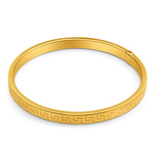 Load image into Gallery viewer, 9ct Enticing Yellow Gold Silver Filled Bangle