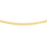 9ct Yellow Gold Silver Filled 55cm Curb Chain