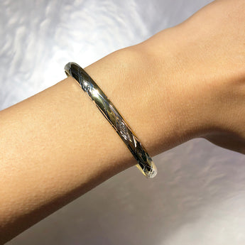 9ct Lovely Yellow Gold Silver Filled Bangle