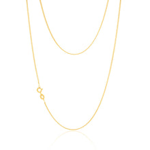 Load image into Gallery viewer, 9ct Yellow Gold Silver Filled 55cm Elegant Curb Chain