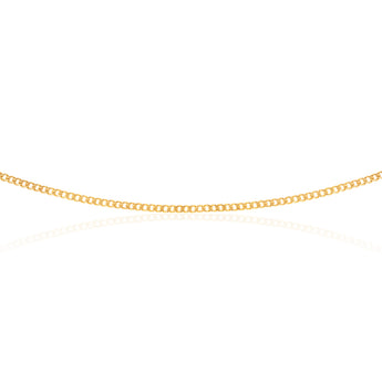 9ct Yellow Gold Silver Filled 70cm Curb Chain - Main Image