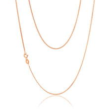 Load image into Gallery viewer, 9ct Rose Gold Silver Filled 45cm Curb Chain
