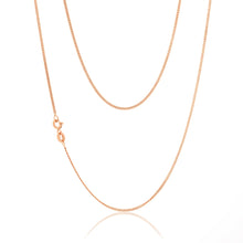 Load image into Gallery viewer, 9ct Rose Gold Silver Filled 55cm  Curb Chain