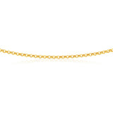 9ct Enticing Yellow Gold Silver Filled Belcher Chain