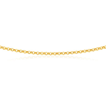 9ct Enticing Yellow Gold Silver Filled Belcher Chain