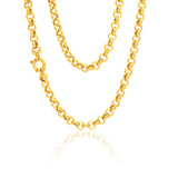 9ct Magnificent Yellow Gold Silver Filled Belcher Chain
