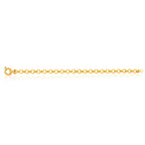 9ct Elegant Yellow Gold Silver Filled Belcher Bracelet