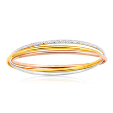 Load image into Gallery viewer, 9ct Opulent Yellow Gold Silver Filled Bangle