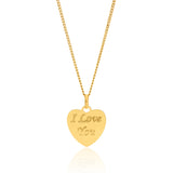 9ct Gold Filled I Love You Pendant