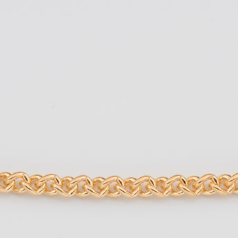 9ct Yellow Gold Silver Filled 50cm 80 Gauge Chain