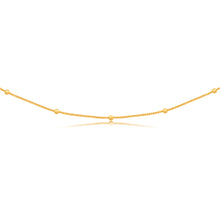 Load image into Gallery viewer, Silverfilled 9ct Yellow Gold Fancy Beads 50cm Chain