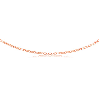 9ct Rose Gold Silverfilled 45cm Chain