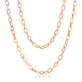 9ct Rose Gold Silverfilled 45cm Chain