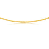 9ct Yellow Gold Silver Filled 45cm Curb Chain