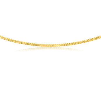 9ct Yellow Gold Silver Filled 45cm Curb Chain