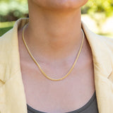 9ct Yellow Gold Silver Filled 45cm Curb Chain
