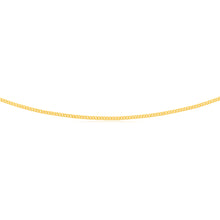 Load image into Gallery viewer, 9ct Yellow Gold Silverfilled 50cm Curb Chain