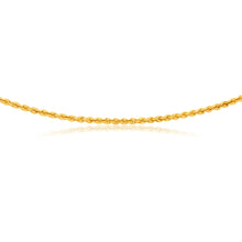 Load image into Gallery viewer, 9ct Yellow Gold Silverfilled 45cm Rope Chain
