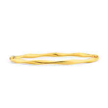 Load image into Gallery viewer, 9ct Silverfilled Open Twist Bangle Yellow 65mm