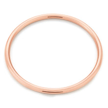 Load image into Gallery viewer, 9ct Rose Gold SilverFilled  3mm x 65mm Plain Golf Bangle