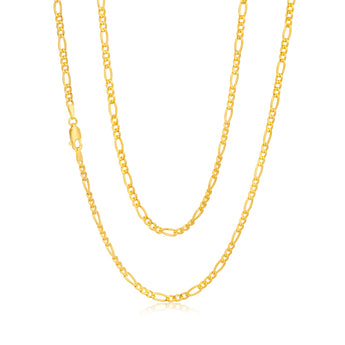 9ct Gold Filled  Figaro 50cm  80 Gauge Chain