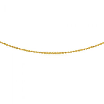 9ct Yellow Gold Filled Rope 50cm Chain 50 Gauge