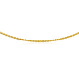 9ct Gold Filled Rope 50cm Chain 80 Gauge