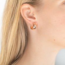 Load image into Gallery viewer, 9ct Rose Gold Filled Polished Huggies Earrings