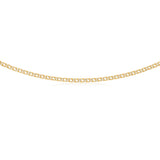 9ct Two-Tone Gold Filled 45cm Double Curb Chain