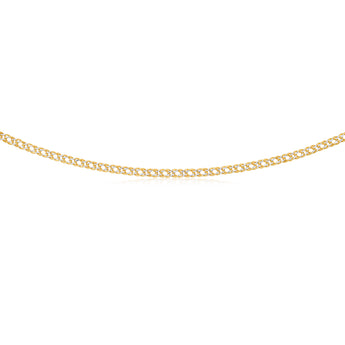 9ct Two-Tone Gold Filled 45cm Double Curb Chain