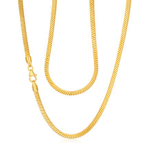 Load image into Gallery viewer, 9ct Yellow Gold Filled 50cm Square Snake Chain