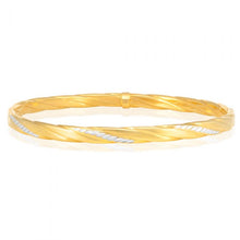 Load image into Gallery viewer, 9ct Gold Filled Diamond Cut Bangle