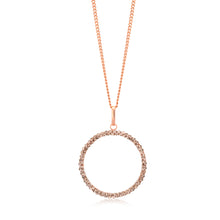 Load image into Gallery viewer, 9ct Rose Gold Filled 20mm Round Crystal Pendant