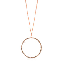 Load image into Gallery viewer, 9ct Rose Gold Filled 30mm Round Crystal Pendant