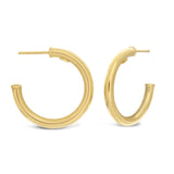 9ct Yellow Gold-Filled Hoop Earrings