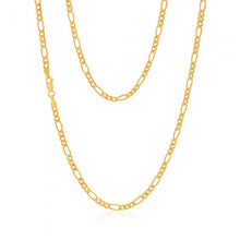 Load image into Gallery viewer, 9ct Yellow Gold Copperfilled 50cm Figaro Chain