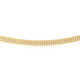 9ct Yellow Gold Silver Filled Wheat 45cm Necklace