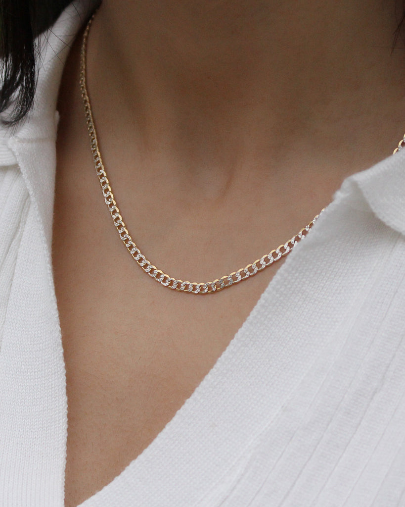 Silverfilled Curb 45cm Necklace