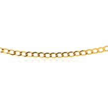 Load image into Gallery viewer, 9ct Silverfilled Curb Bev 50cm 100 Gauge Chain