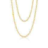 9ct Silverfilled 3:1 Figaro 50cm 80 Gauge Chain