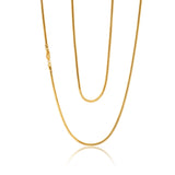 9ct Silverfilled Snake 50cm 50Gauge Chain