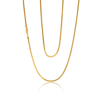 9ct Silverfilled Snake 50cm 50Gauge Chain