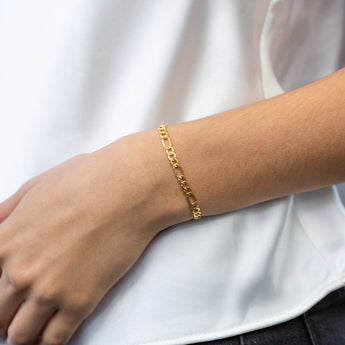 9ct Silverfilled Fiagro 100 Gauge 21cm Bracelet