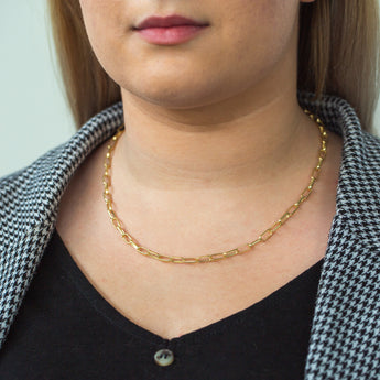 9ct Yellow Gold Silver Filled Long Belcher 50cm Chain
