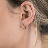 9ct Silverfilled Yellow Gold Diamond Cut 10mm Sleeper